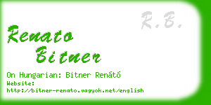renato bitner business card